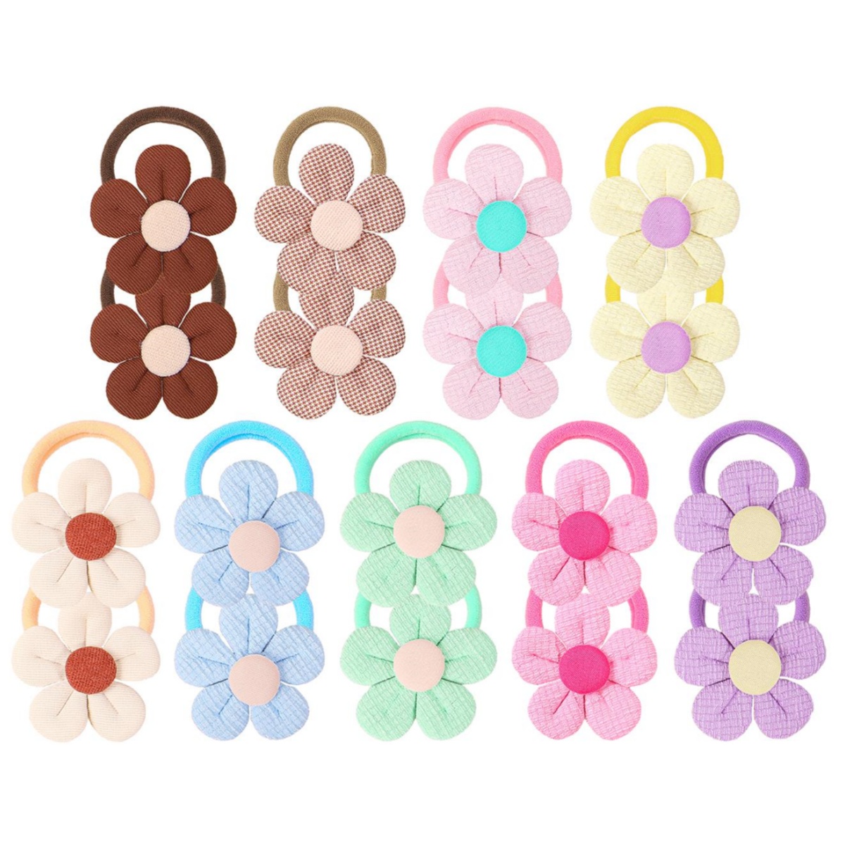 18pcs 해바라기 헤어 넥타이 어린이 소녀 헤어 밴드 - Travel Accessories Girls 리뷰 및 가격