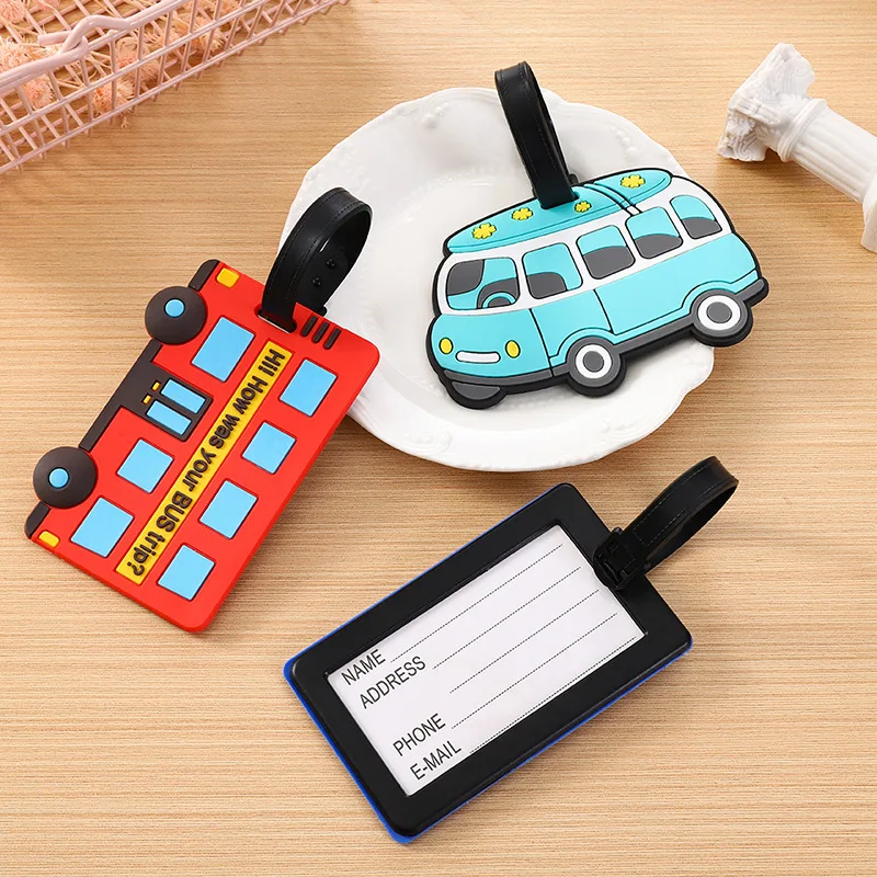 귀여운 만화 자동차 PVC 실리콘 수하물 태그 여행 수 - Travel Accessories Plane 리뷰 및 가격