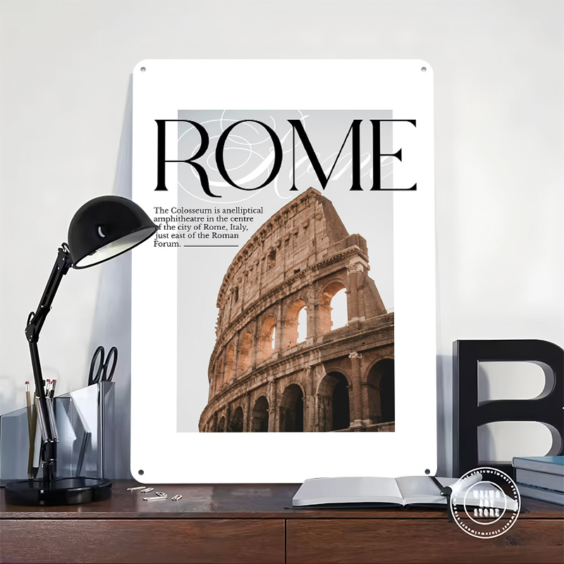 로마 콜로세움 여행 포스터 맞춤형 빈티지 금속 간판 벽 - Travel Accessories Rome 리뷰 및 가격