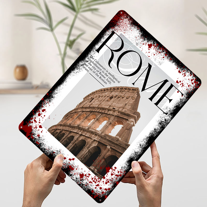 로마 콜로세움 여행 포스터 맞춤형 빈티지 금속 간판 벽 - Travel Accessories Rome 리뷰 및 가격