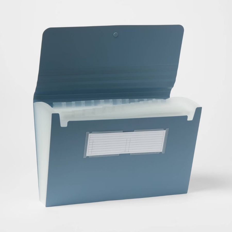 24포켓 리걸 사이즈 확장형 파일 폴더, 슬레이트 블루 - Document Organizer Folder 리뷰 및 가격