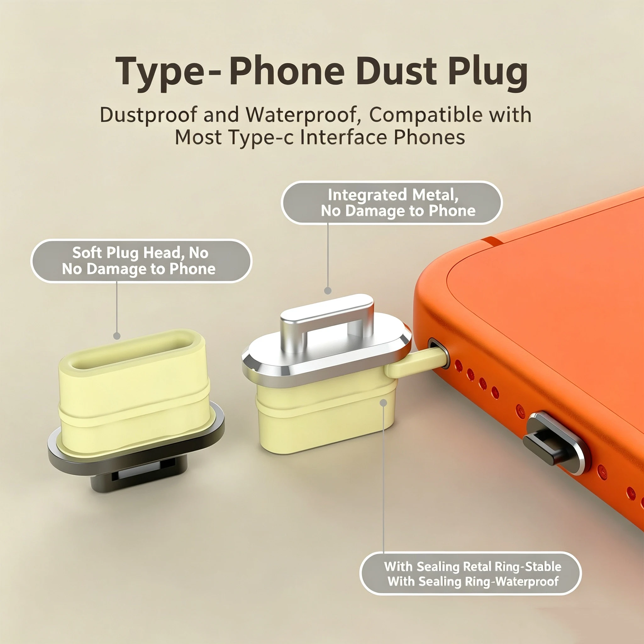 6-1PCS 방진 플러그 투명 충전 포트 DIY 먼지  - Travel Plug Type C 리뷰 및 가격