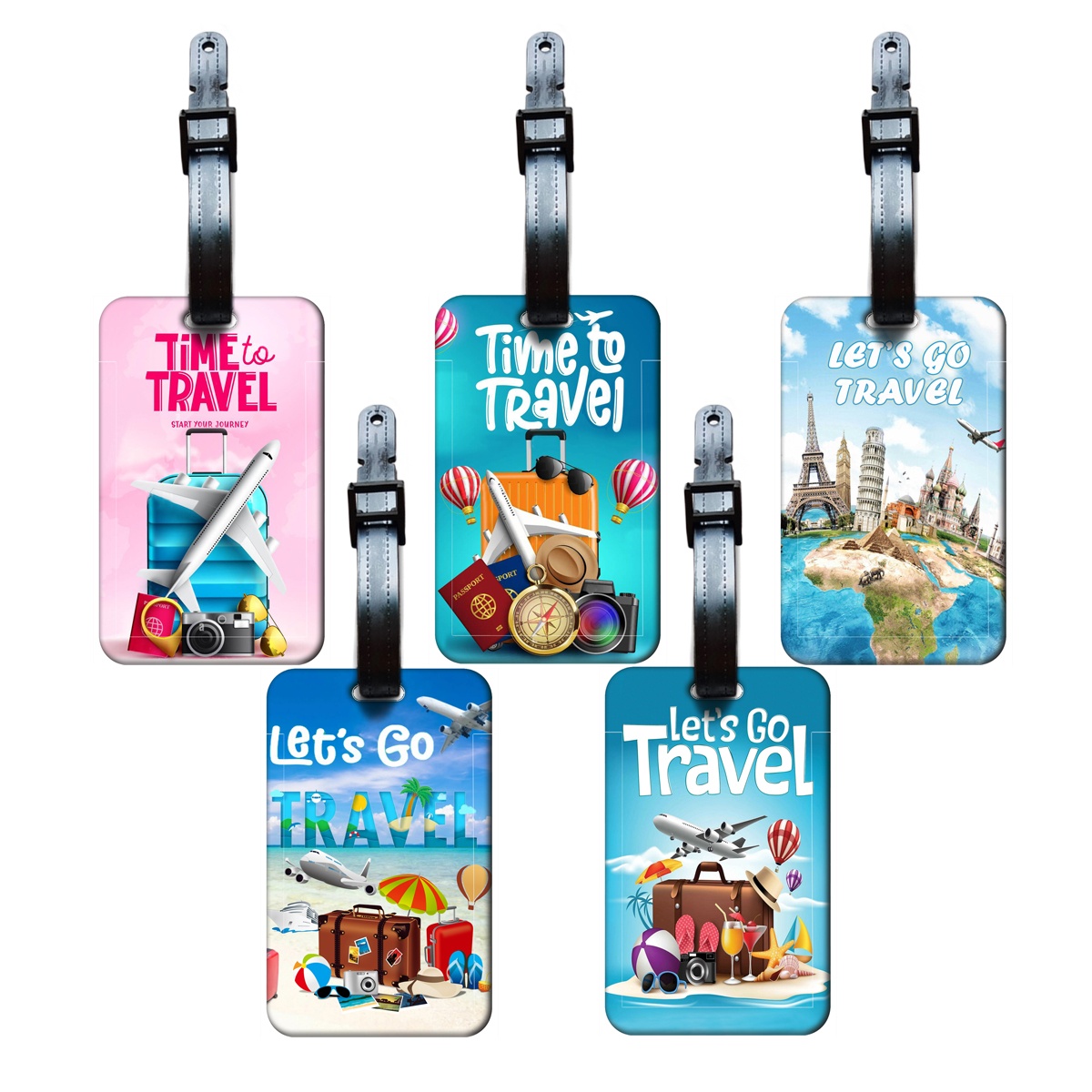 여행 스타일 러기지 태그 남녀 공용 여행 가방 라벨 클 - Travel Accessories Gifts For Women 리뷰 및 가격