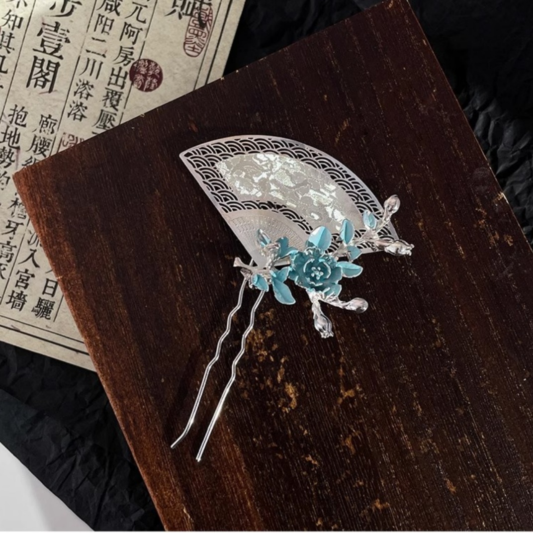 새로운 중국식 부채 모양 머리핀, 정교하고 가벼운 럭셔 - Travel Accessories For Women 리뷰 및 가격