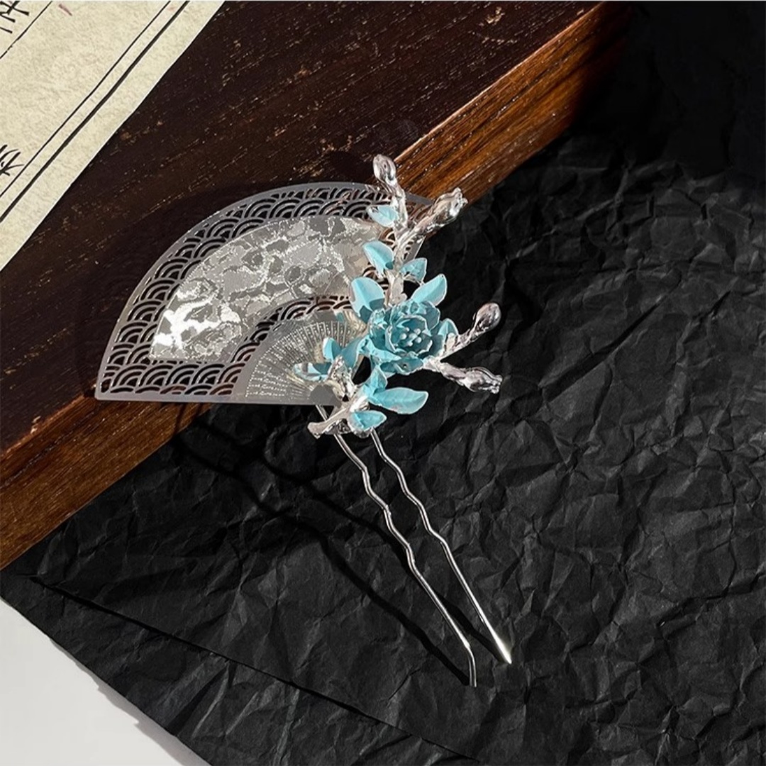 새로운 중국식 부채 모양 머리핀, 정교하고 가벼운 럭셔 - Travel Accessories For Women 리뷰 및 가격