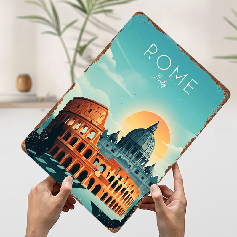 로마 여행 금속 포스터 팬들을 위한 완벽한 선물 개인화 - Travel Accessories Rome 리뷰 및 가격