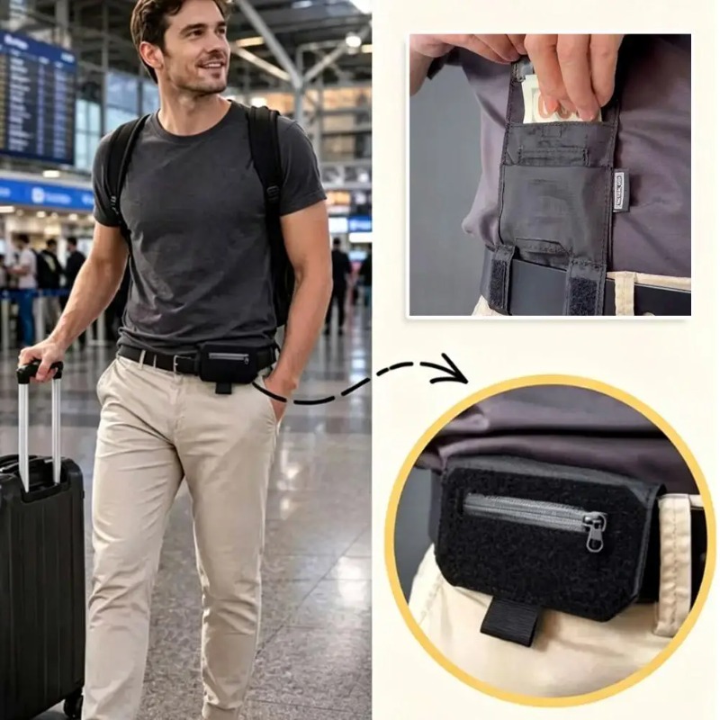 휴대용 허리 벨트 지갑, 남성용 선물, 현금, 카드 및 - Passport Holder Rfid 리뷰 및 가격