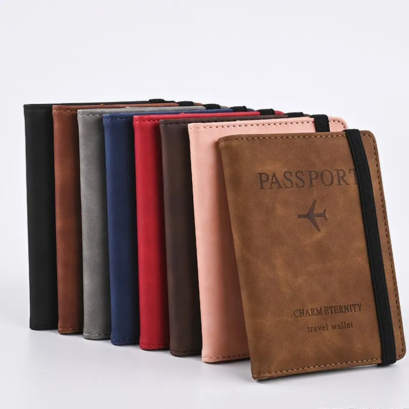 남성용 PU 가죽 지갑, 여행 여권 지갑 카드, 남성  - Passport Holder Rfid 리뷰 및 가격